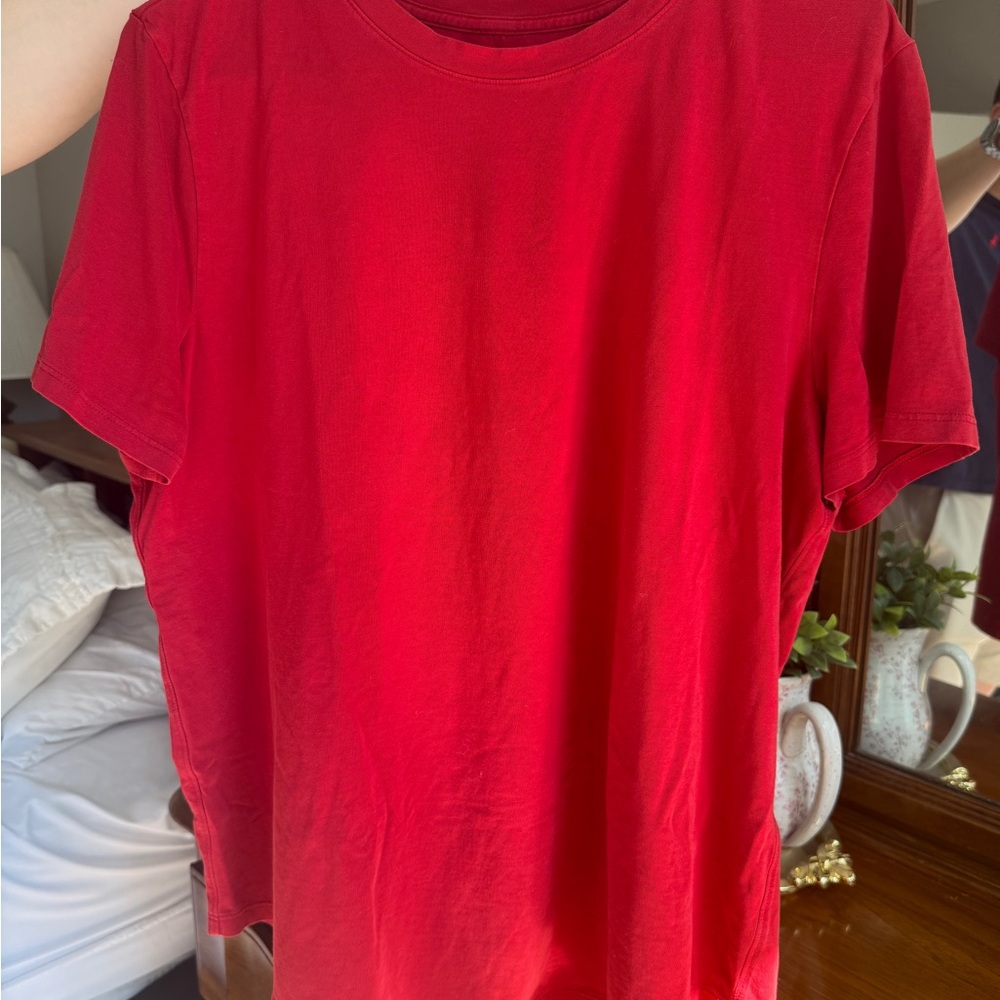 Lululemon Classic Red Crewneck T-Shirt